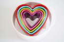Colourful Heart Cookie Cutter Set